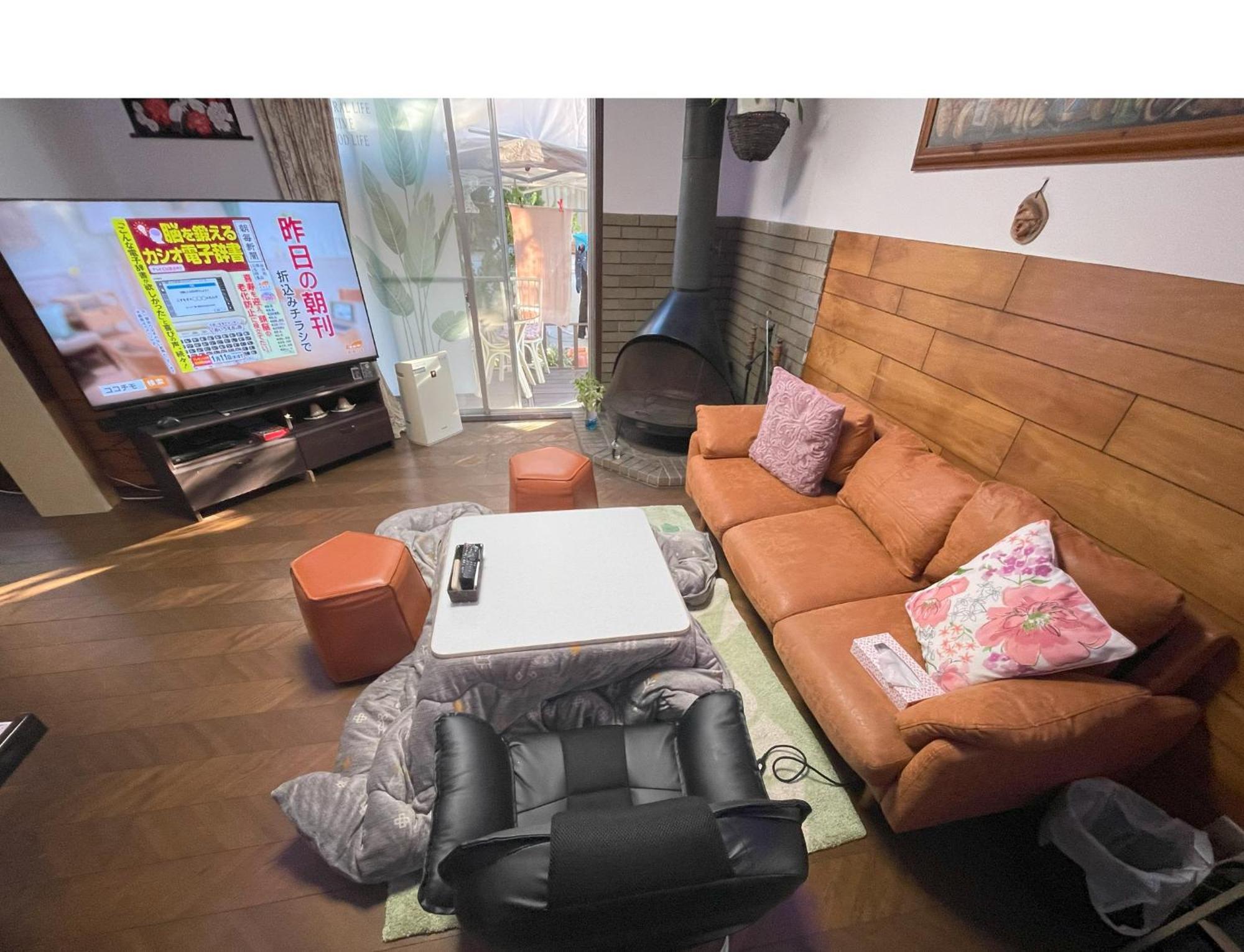 Tatami Room & Living Room Equipped With Multinational Tv And Fire, Bbq Corner In Tokyo Downtown House Bagian luar foto
